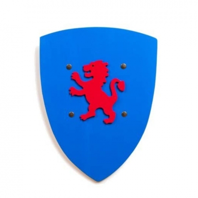 Ridderschild Leeuw - blauw | Kalid Medieval